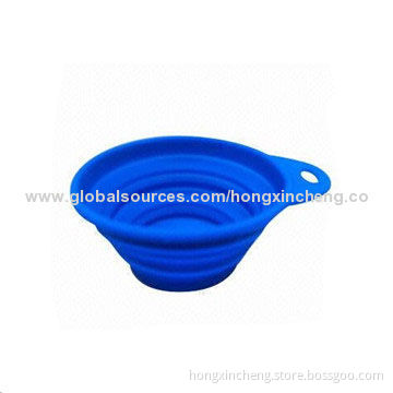 G-collapsible Silicone Cute Pet Dog Bowl, Different Colors Available